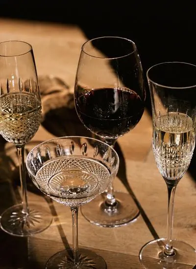 Waterford Crystal Lismore Diamond Essence Wine Glass Set of 2